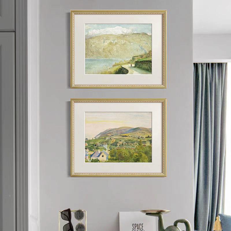 风景油画现挂代法式奶油风客HY-442厅轻奢装饰古画餐厅玄艺关卧室