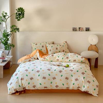 A类四儿通纯棉针织童天竺HCZZ棉件套100棉卡床上用品亲肤床单床笠