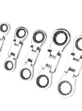 5件套活动头棘轮扳手组套8*10-12*13-14*15-16*18-17*19mm