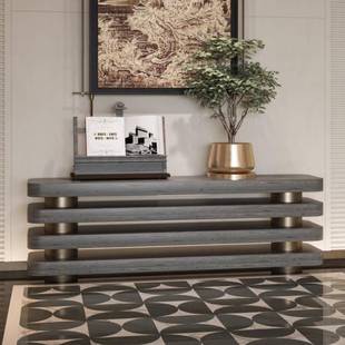 林俩中古烤漆玄关储台入户玄关柜木客307厅靠墙风物柜收纳柜装 饰