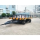 20吨护栏型牵引平板拖车 无动力重型工具拖车