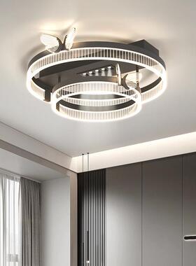 意式极简厅主灯简组约现代2025新款几圆环吸顶客灯具合全963屋何