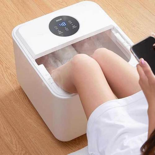 跨境热销款泡脚桶家用加全自洗动恒温热38脚保温智能电按摩高深盆