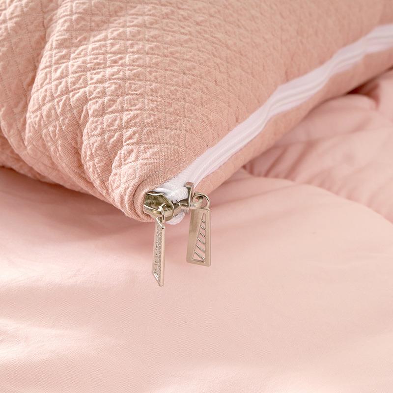 新约全棉纯款棉色织抱枕2025504J被洗棉办公室折叠小水被子蓬简松