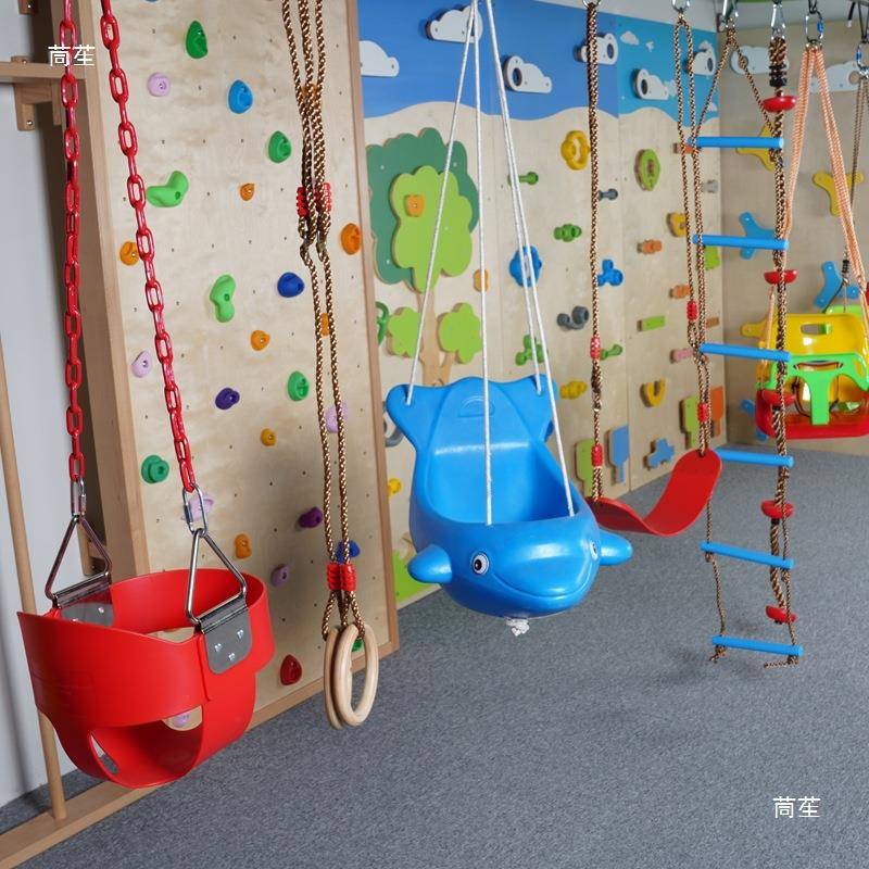 儿感统攀爬室内布袋秋千家用吊床婴儿吊篮椅网兜771童户荡外运动