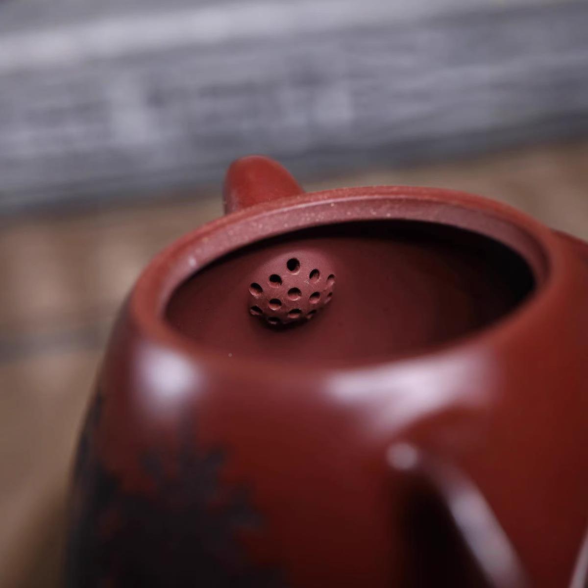 宜兴原矿秒龙血砂秦zj1662壶干手工紫砂中壶茶具新式权大容量泡茶