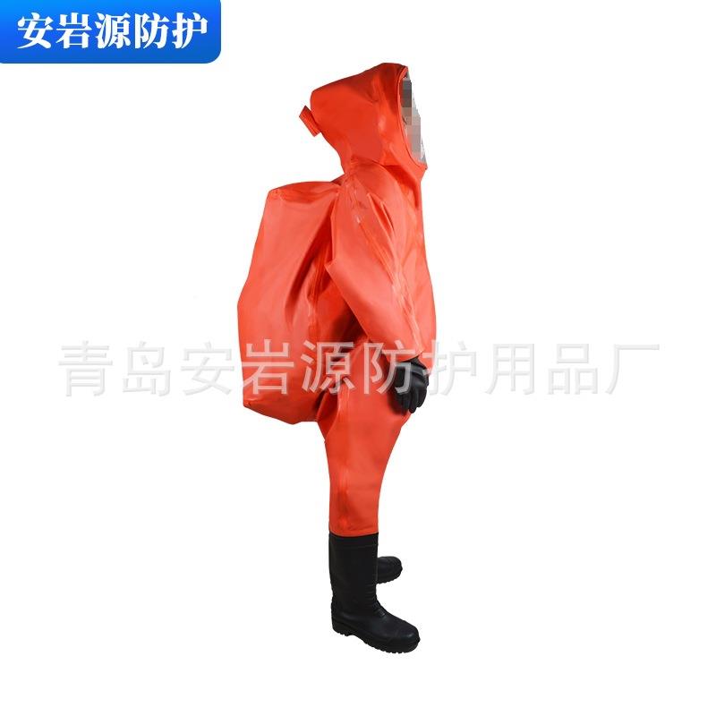 色重型防化服包红装重防用连体服重XUW式型防化服防护青岛