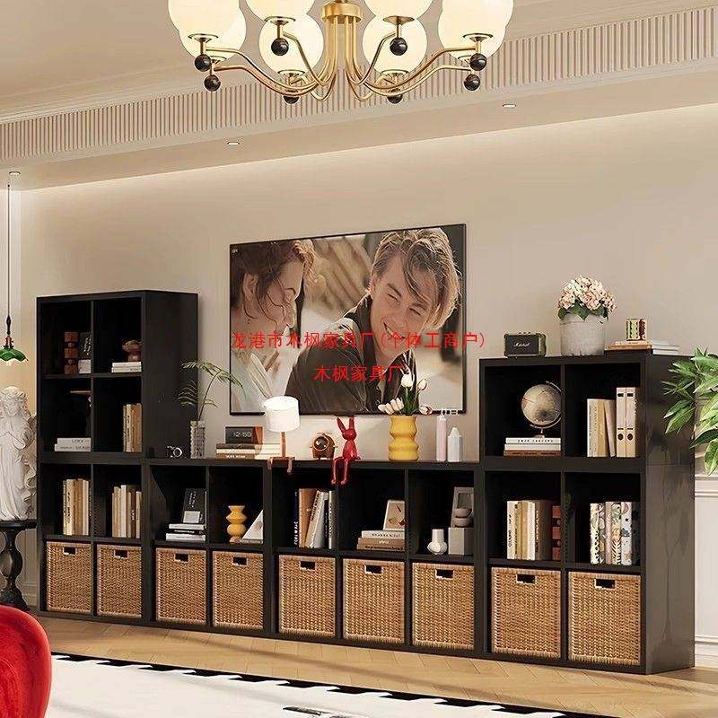 卡莱克家用木制书架格子柜靠墙儿童组合书柜电视柜客厅置物架落地,玩具/童车/益智/积木/模型,淘宝优惠券,粉丝福利购,淘宝优惠卷