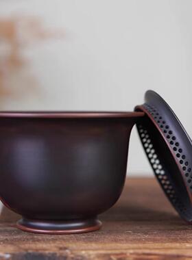 坭兴陶手抓改壶良版碗带盖过00886网滤孔