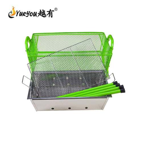 工厂直销方烧烤炉热防烫烧烤炉B682户外隔烧烤炉BB682携B带便