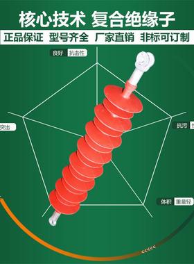 荣控6B6KV高压复合悬式无品牌/绝缘子FXW66户外线路硅橡胶绝缘子