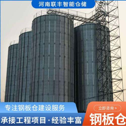 厂家直供钢板平底锥底100吨-20粮食罐农作物储存仓设储备
