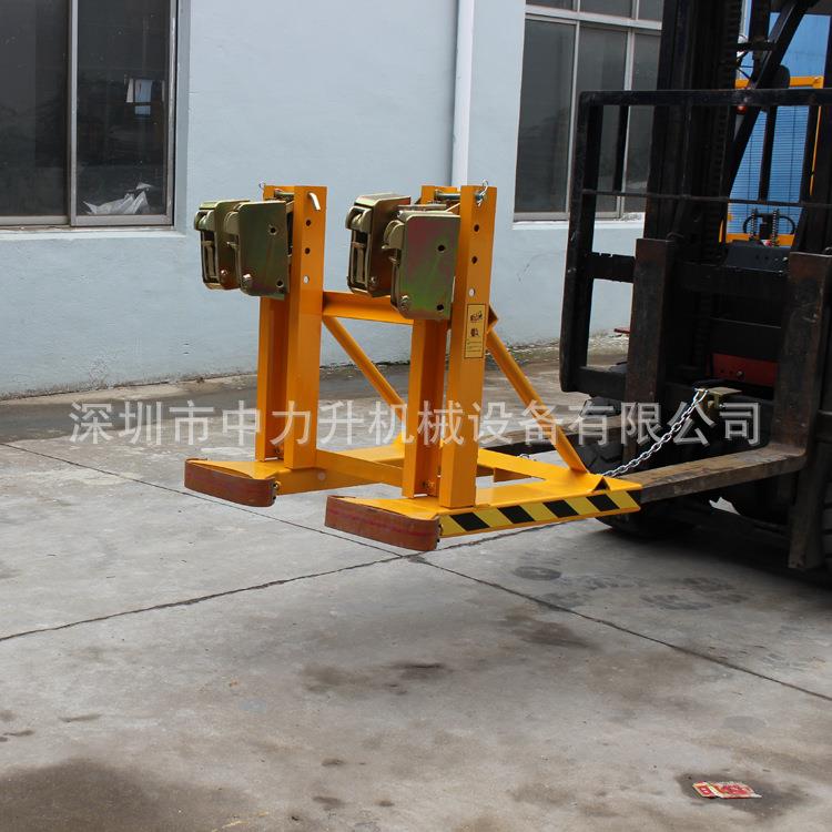 D双油桶夹具车油桶夹122G720B叉叉车油桶属具油桶搬运夹