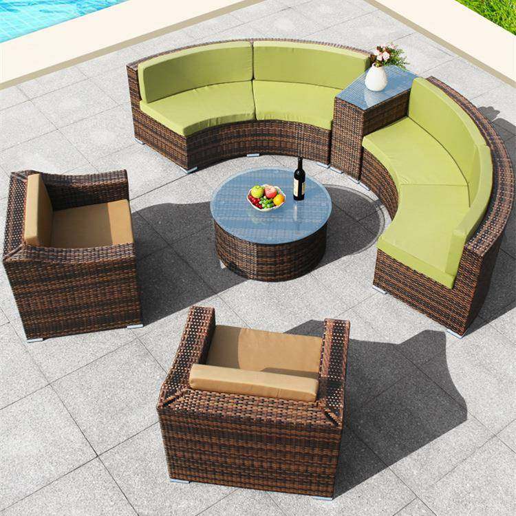 圆户外半圆沙发藤编沙发庭院花园室外组阳房防晒防水光弧形藤椅子,商业/办公家具,商用藤编家具,淘宝优惠券,粉丝福利购,淘宝优惠卷