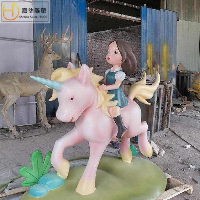 玻璃钢雕人塑制现代仿铜雕肖像卡JHDS-卡通模型地产景观动物物作