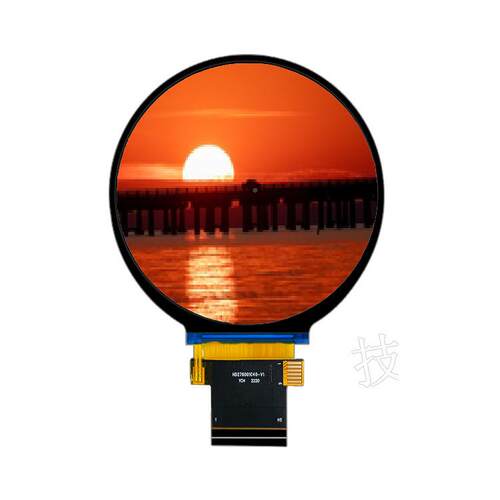 2.全7寸率TFT圆形屏72.7LCD视角液晶显示屏驱动ST701S分辨480*480
