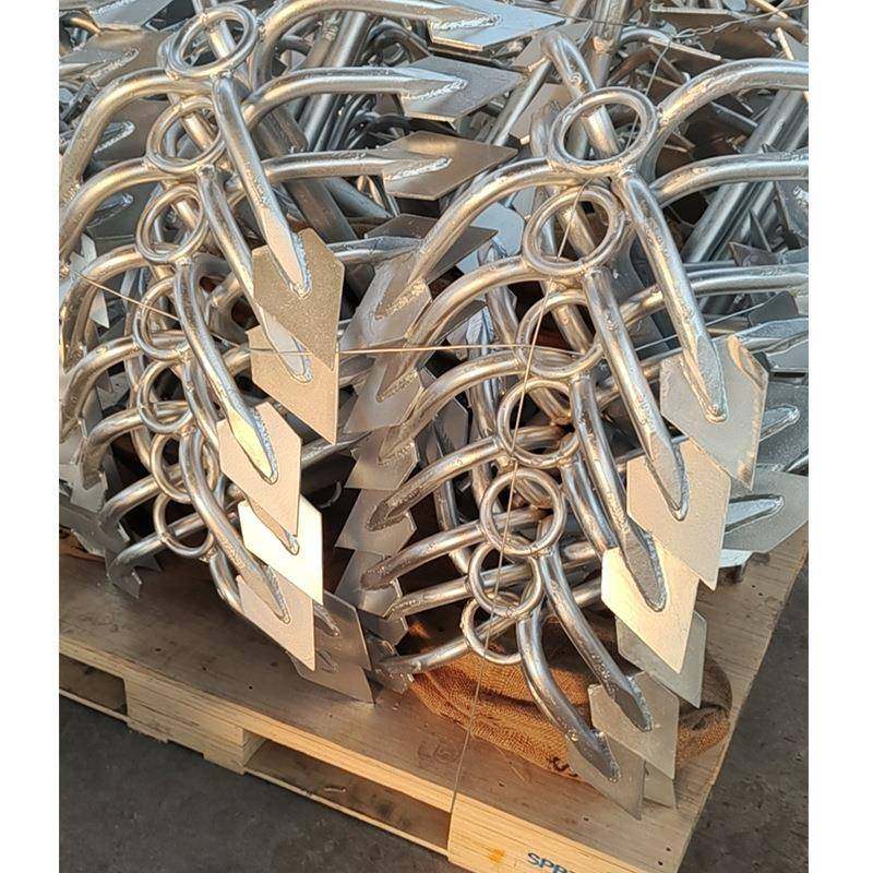 厂ZY-BHJZXk家直2-200碳g素钢锚具闭角热镀锌表面供船用锚游艇锚