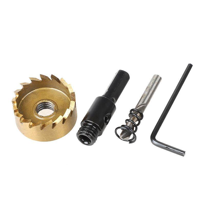 HSS高速钢开孔器12件开板套金属扩孔1YDC-50mm镀钛孔5器不锈钢开