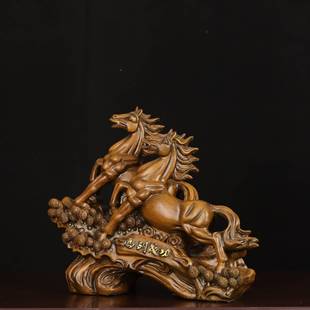 马到成功马摆件工艺品公司前台酒店大堂装饰品老板办公室桌面摆设