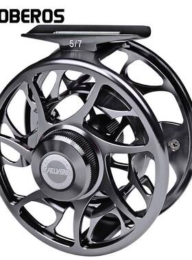 PROBEROS全金属渔轮 调节泄力渔线轮 中通矶竿筏轮前打轮 飞钓轮