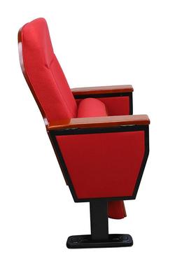 礼堂椅铝合PHR金材质椅软包可移脚动前置写字板置后实排木写字板