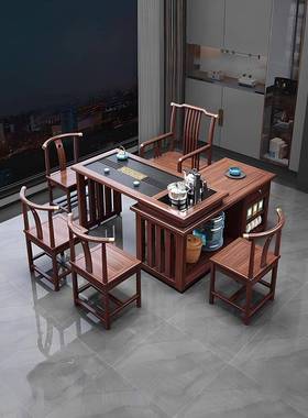 阳旋台转茶桌移动茶小台茶几茶椅具烧水壶一体桌小型实木茶HAS桌