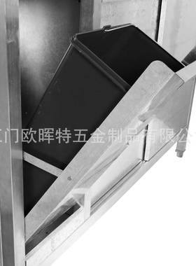 橱柜工作操作台铝制带圾柜推切储物柜ESK拉门强承重打荷菜厨垃房
