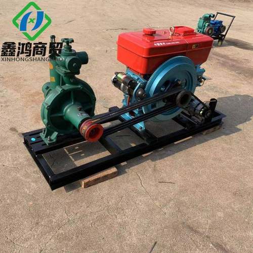 拖车式油灌压水泵4寸进3寸喷出高离心泵000311柴8马力柴油机带高