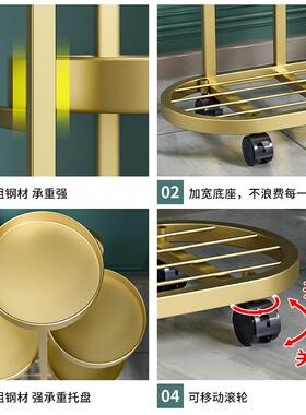 花架子客花厅落地式台置物架阳205新款移动植物摆HJ-m623放盆架多