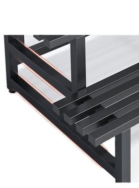 客厅置梯物架子落地铁花盆艺不锈式钢户外阶阳台花架轩卢AL101300