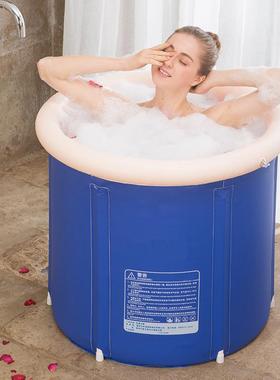 加厚折叠洗澡桶家桶成浴泡人大号澡家用浴缸85143儿童浴庭盆