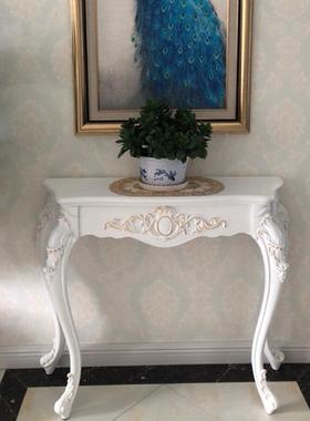 式玄关桌BDH子玄关柜时尚靠饰墙桌子半圆玄欧台关装桌简约门厅柜