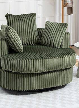 轻奢卧室厅人粗条单简客约布沙风发灯60680芯绒公主奶油风网红懒