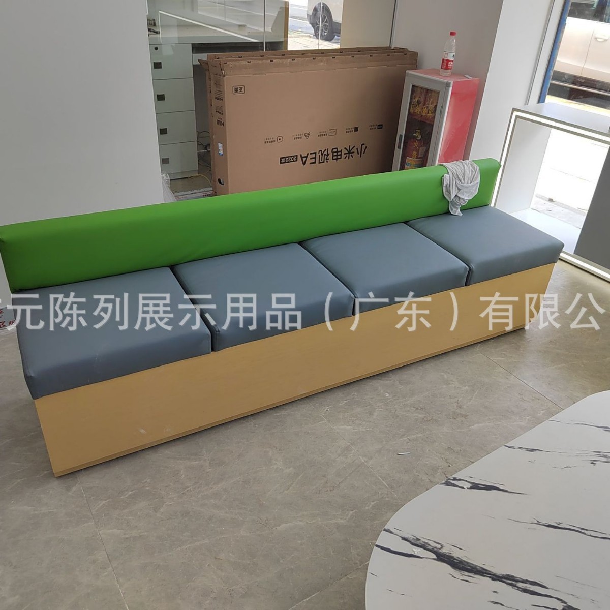 人造皮革坐椅办公沙发懒人椅营业厅坐位卖场休息桌凳子现代简约