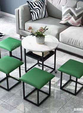 功能家用五合一凳子几小户多型收纳可动边几茶移套几床头柜94251