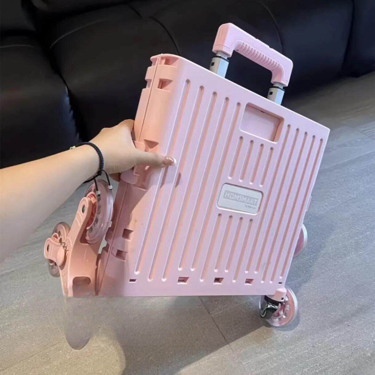 超轻便折叠小推车购物车带盖子买菜快递小拉车可爬楼多功能可携式