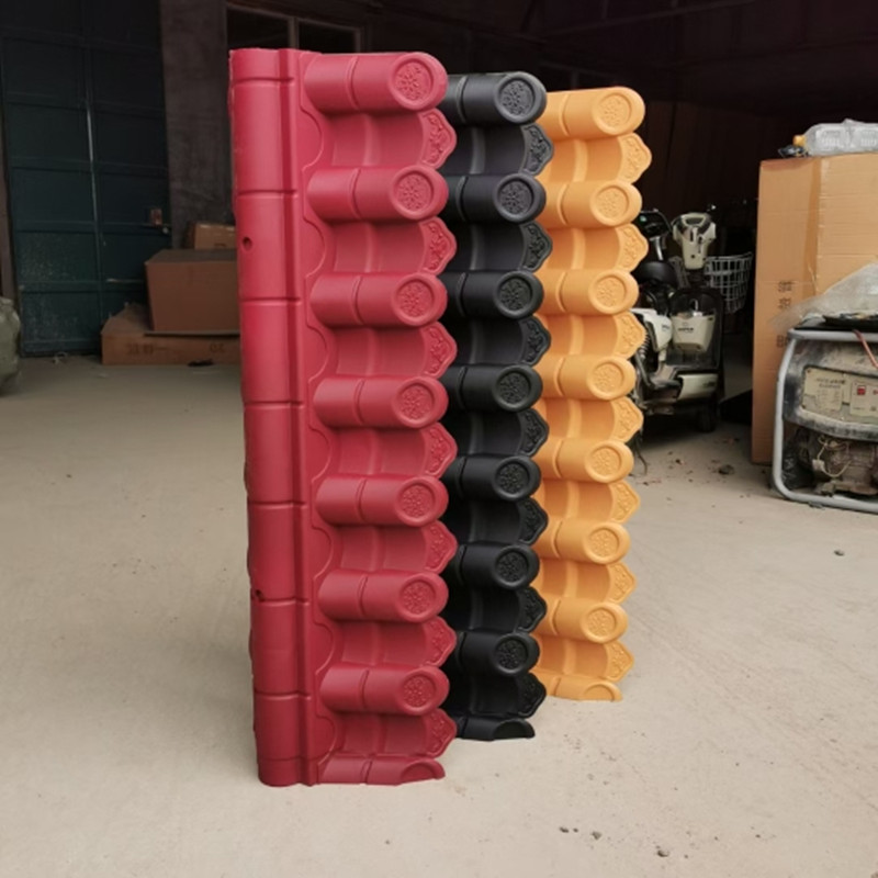 小号面墙头瓦片窄墙专用围墙瓦树脂瓦马头墙压顶瓦仿古一体瓦片