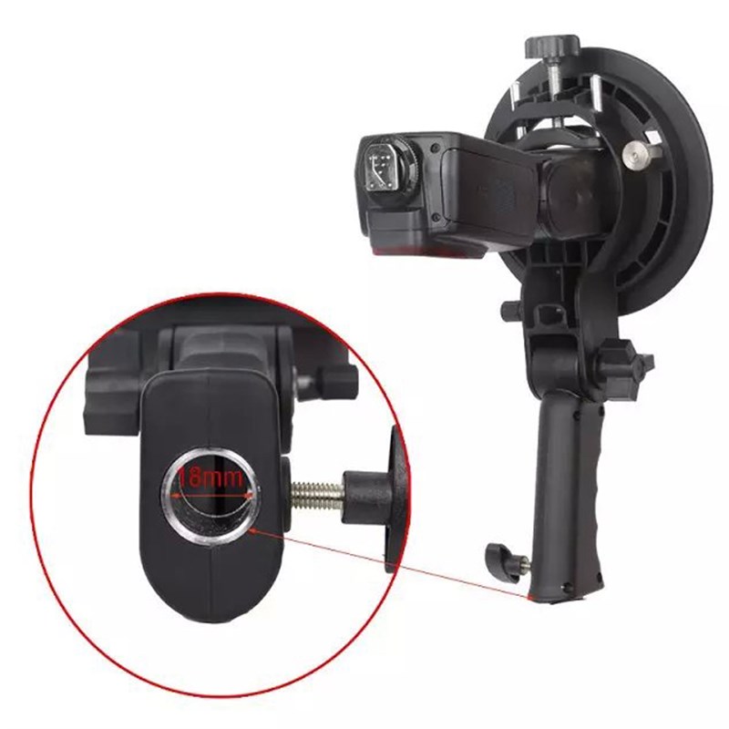 S型闪光灯支架S形卡盘机顶闪光灯灯架S型支架保荣口伞孔多用附件