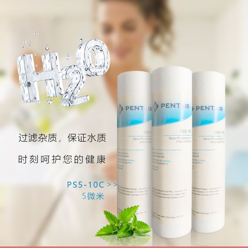 5支装 滨特尔爱惠浦净水器PP棉滤芯10寸前置5微米滤芯