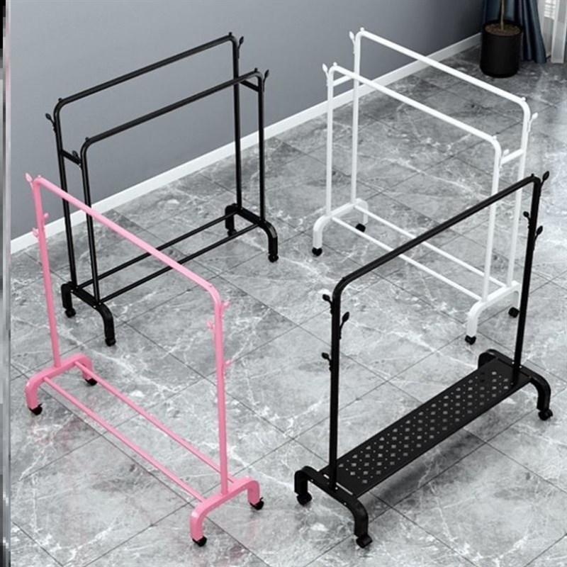 幼儿园表演区衣架儿童挂架杆卧室小孩简易学生宿舍用落地小窄单人