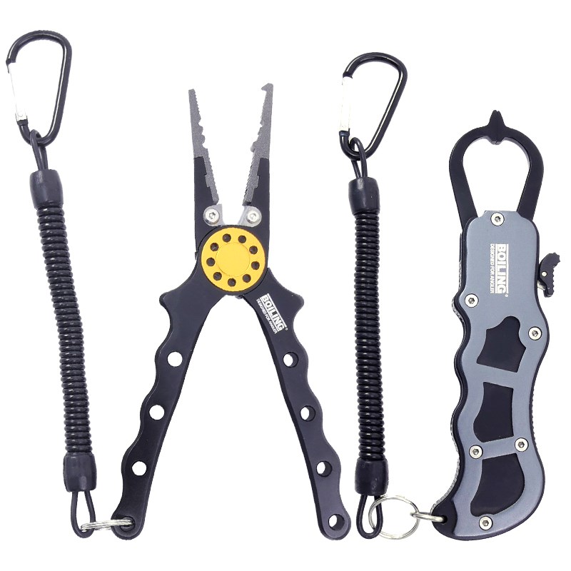 勃朗路亚钳控鱼器铝合金轻量便携夹鱼控鱼钓鱼海钓矶钓开环引路人