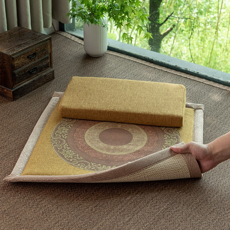 面打坐禅修垫家用四季通用环保加厚打坐垫静坐垫冥想垫打坐蒲团