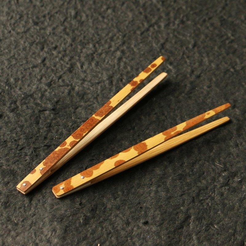 精品精选云南湘妃竹老料纯手工精工打磨制作茶道茶夹零配件竹器