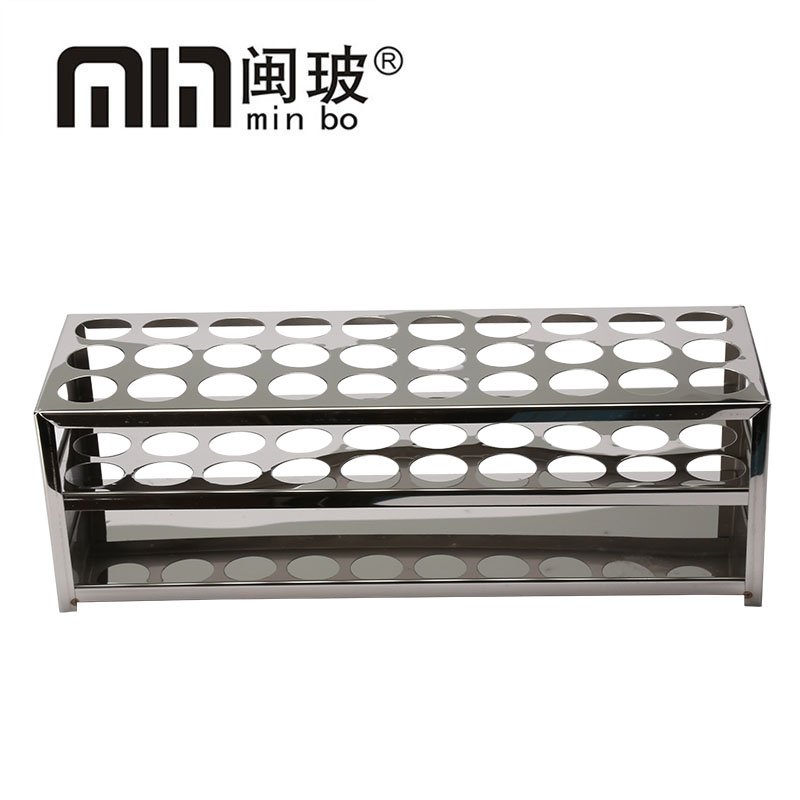不锈钢试管架子18.5*30孔CR试管架化学试管放置多规格桌面展示架