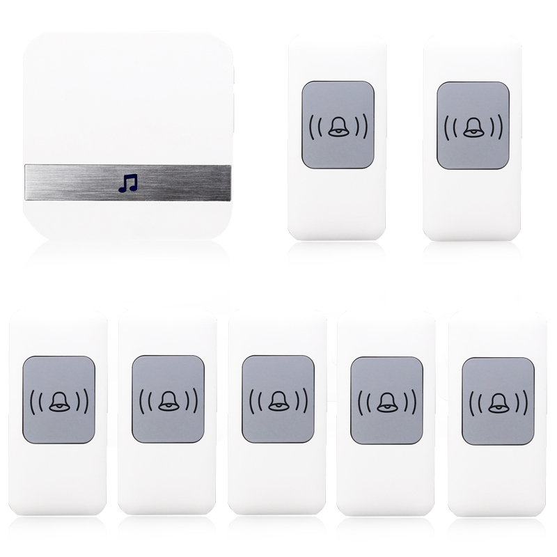 超远距离无线门铃七/八拖一酒店棋牌室会所电子呼叫器可区分铃声