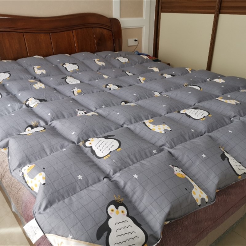 羽绒被壳被被罩防钻绒毛自充绒全棉贡缎防羽内胆面料半成品