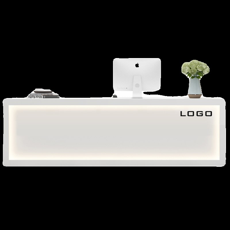 现代简约公司前台接待台中介物业旅行社办公桌饭店水果店收银吧台