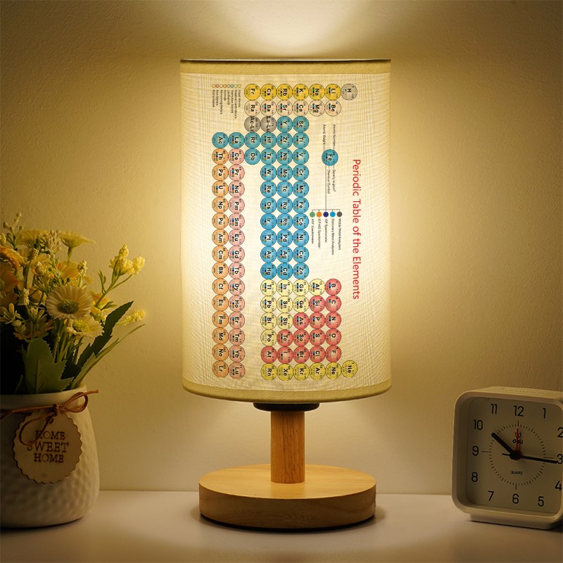 化学元素小台灯周期表小夜灯学生创意个性定制宿舍暖光装饰led灯