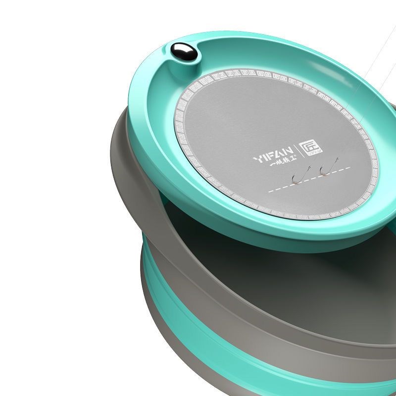 一帆精工折叠拉饵盘通用散炮饵料盆开饵盆钓鱼强磁鱼饵盒饵盆