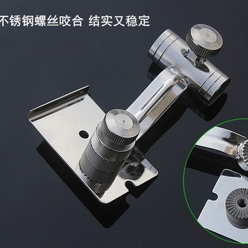 恒冠加厚不锈钢钓箱配件 三件通用插片配件炮台鱼护架拉饵盘架